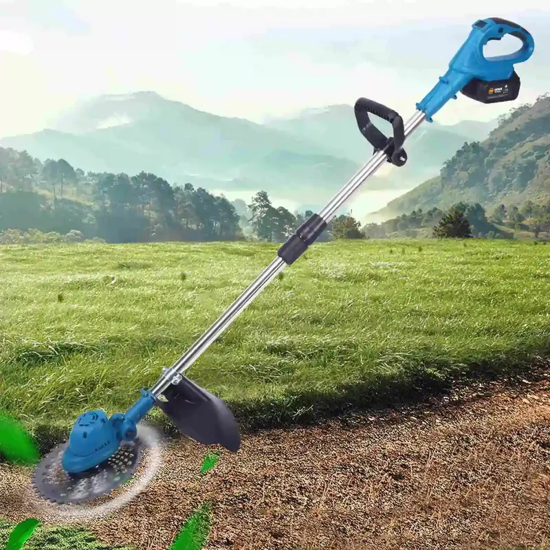ergonomikus dizájnnal ellátott elektromos kasza 800 wattal és 9 colos pengével