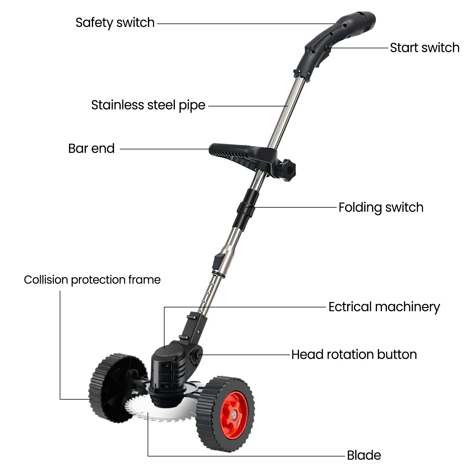 ergonomikus fogantyC3BAval rendelkezC591 akkumulátoros fűnyírC3B3 fűkasza